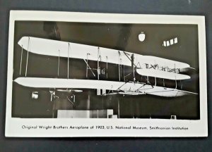 Mint Vintage Original Wright Brothers 1903 Aeroplane Real Photo Postcard