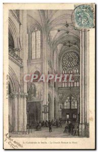 Old Postcard The Cathedral of Senlis The Great Rose North