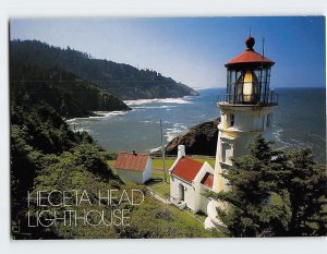 Postcard Looking South from Heceta Head Lighthouse Oregon Coast Oregon USA