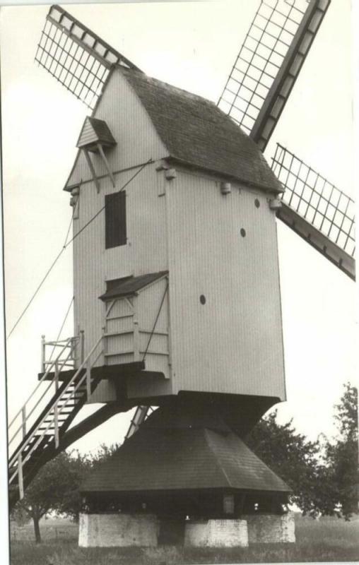 belgium, GEEL, Molen Elsummolen, Mill (1970s) RPPC