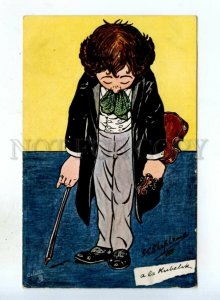 531800 SHEPHEARD A la KUBELIK Czech COMPOSER Violinist CARICATURE TUCK #9104