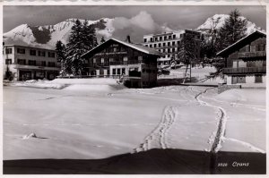 Switzerland Crans Montana Vintage RPPC  09.91