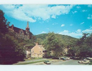 Pre-1980 OLD CARS & STAGE COACH INN Harpers Ferry West Virginia WV L0260@