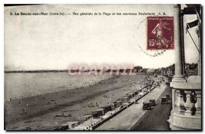 Old Postcard La Baule on Sea Vue Generale The Beach And The New Boulevards