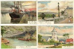 BELGIUM 69 Vintage Litho Postcards pre-1920 (L4107)