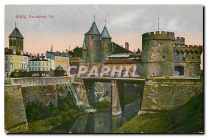 Old postcard Metz Deutsche Tor