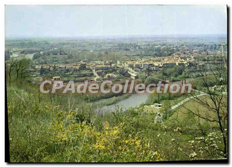 Postcard Modern Carbon Panorama Of The City And The Valley Of The Garonne