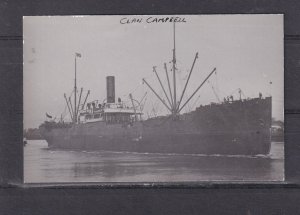 SHIP  CLAN CAMPBELL , CLAN LINE, 1894 ppc., REPRINT.