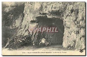 Old Postcard Argeles Route has Eaux Bonnes The Exit Tunnel Automotive