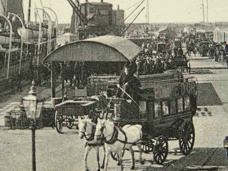 Channel Island JERSEY LE DEPART EMBARKING c1905 Postcard by F.F. 