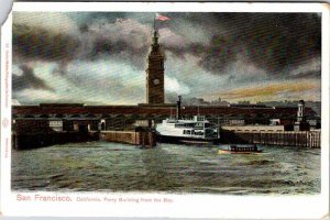 Postcard BOAT SCENE San Francisco California CA AL2257