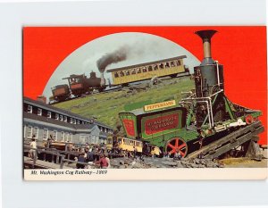 Postcard Mt. Washington Cog Railway, Mt. Washington, White Mountains, N. H.