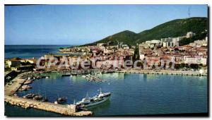 Postcard Modern Charm and colors of Corsica Ajaccio Port and the City