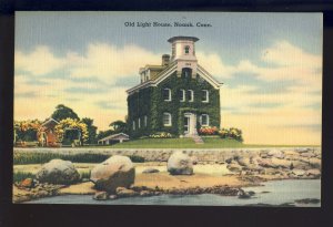 Noank, Connecticut/CT Postcard, Old Light House, Lighthouse/Light