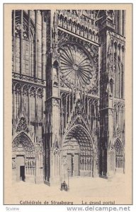 Le Grand Portal, Cathedrale De Strasbourg (Bas Rhin), France, 1910-1920s