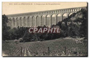 Old Postcard Aix en Provence Aqueduct Roquefavour