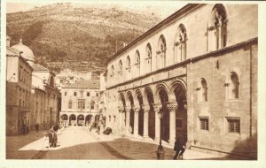 Croatia Dubrovnik Ragusa Placa Kr. Tomislava sa Knezevim Dvorom 06.88