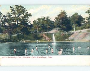 Pre-1907 PARK SCENE Waterbury Connecticut CT hp9871