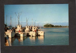 VA Oyster Fishing Fleet Boats Harbor Urbanna Virginia Postcard