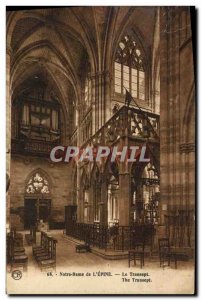 Old Postcard Organ Our Lady of the & # 39Epine The transept