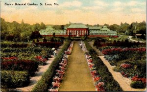 Vtg St Louis Missouri MO Shaw's Botanical Gardens 1910s Postcard