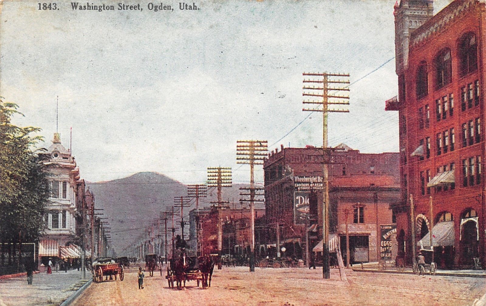 Ogden Ut Wheelright Crockery Doyle Furniture Ghost Sign Horse