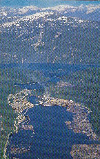 Canada Aerial View Ocean Falls British Columbia