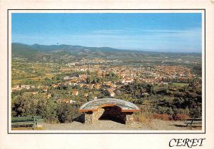 BR15902 Vue generale de la ville depuis la table d oreintation Ceret  france