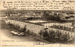 CPA La ROCHE-sur-YON - Le Lycée de Garcons a vol d'oiseau (636927)