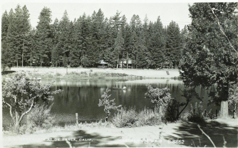 RPPC S. & E. Reservoir at De Sabla, Cal. Vintage Postcard P106