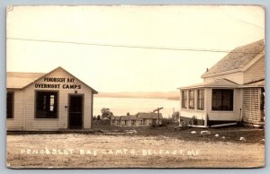 RPPC  Penobscot Bay Camps  Belfast  Maine   Real Photo Postcard  c1915