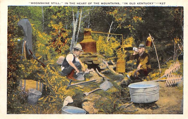 A typical moonshine still in the heart of the mountains. Old KY, USA Brewery ...