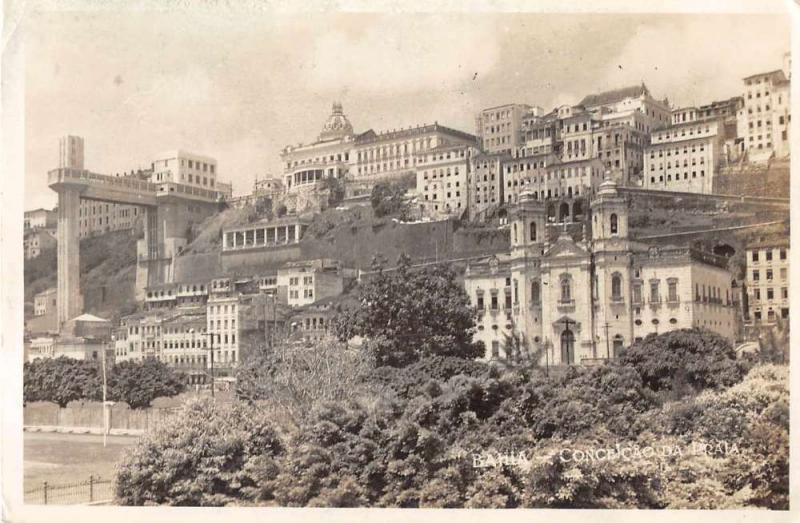 Sao Salvador Brazil Conceicao da Praia Church Real Photo Postcard J56868