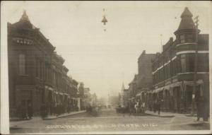 Sparta WI South Water Street c1910 Real Photo Postcard