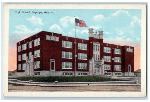 c1920 Exterior High School Building Sapulpa Oklahoma OK Antique Vintage Postcard