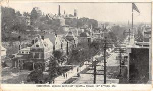 Hot Springs Arkansas Reservation Birdseye View Antique Postcard K46536