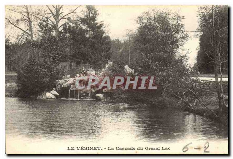 Old Postcard Le Vesinet La Cascade Grand Lake