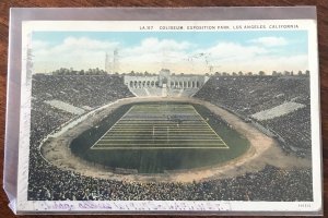 US Used Postcard Los Angeles Coliseum 8/4/1930 LB