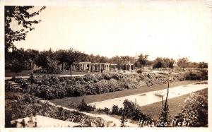 ALLIANCE NEBRASKA LILY POND AT CITY PARK REAL PHOTO POSTCARD c1930s