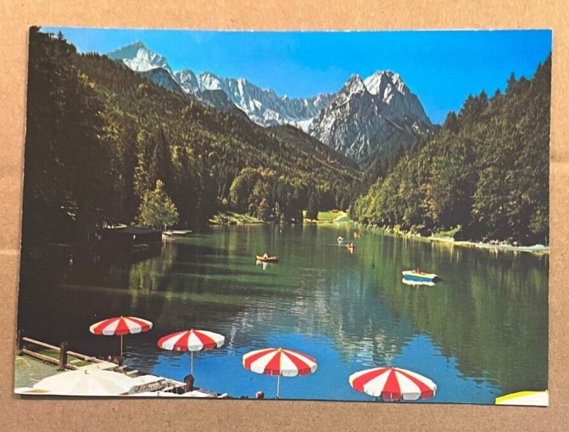 UNUSED POSTCARD - RIESSERSEE LAKE, GARMISCH - PARTENKIRCHEN, GERMANY