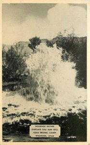 Postcard Utah Woodside Roadside Geyser Sinclair Gas Kaeser & Blair 23-10435