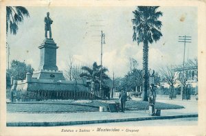 Uruguay Montevideo Suarez monument gas station 1928