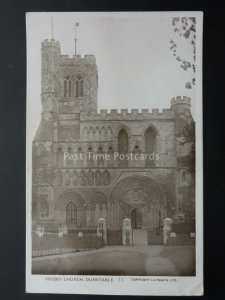 Bedfordshire DUNSTABLE Priory Church c1917 RP Postcard by Kingsbury