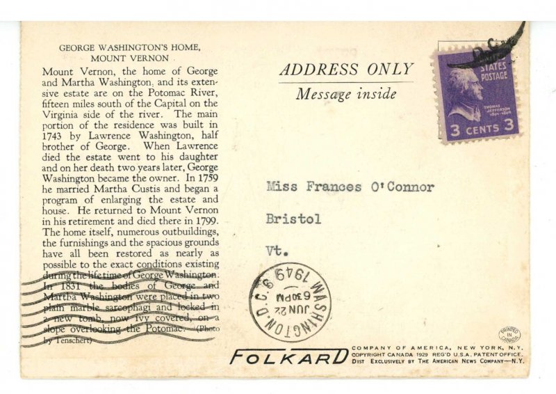 VA - Mount Vernon. The Mansion