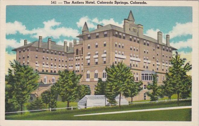 Colorado Colorado Springs The Antlers Hotel 1951