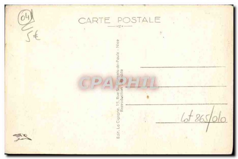 Old Postcard Digne Panoramic