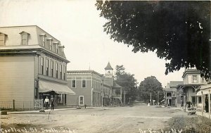 NY, DeRuyter, New York, RPPC, Courtland Street, Criefith's Dry Goods Store