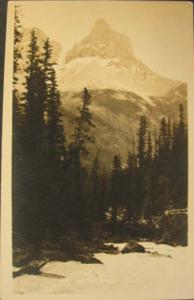 BANFF AB BYRON HARMON Cathedral Peak No. 65 RPPC
