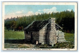 1928 Wash Gibbs Cabin Roark Shepherd Hills Branson Missouri MO Vintage Postcard