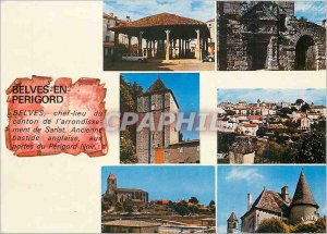 Postcard Modern Belves in Perigord (Dordogne) The hall door Renaissance tower...